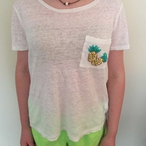 J. Crew Pineapple Tee