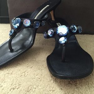 BEAUTIFUL MANOLO BLAHNIK  HEELED SANDALS