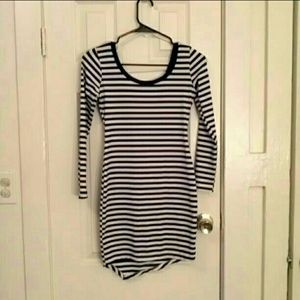 Strips Mini Dress