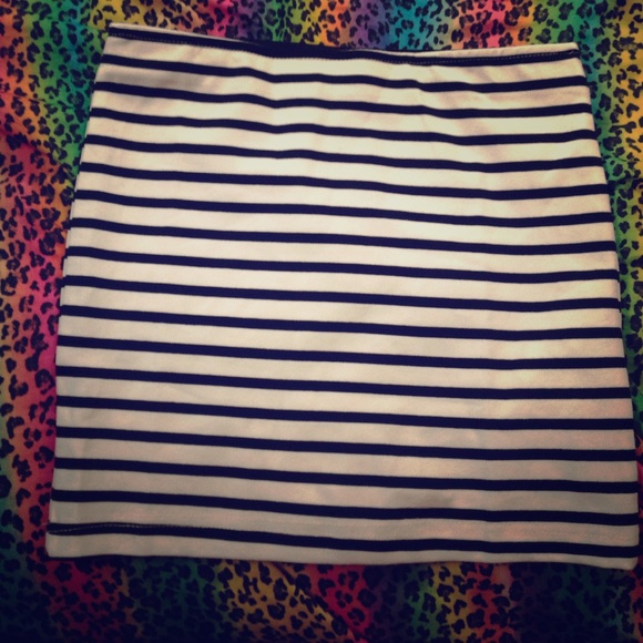 Black and white striped skirt! Never been worn!