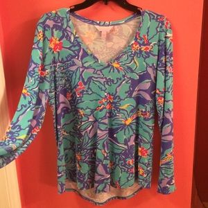 Lilly Pulitzer "Mai Tai" V-Neck Shirt