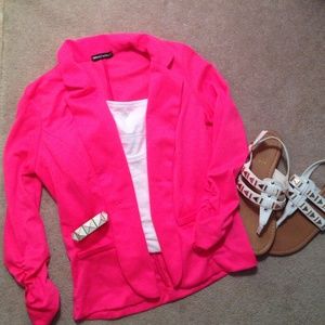Bright Pink Blazer!