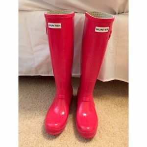 Hunter Rainboots, Pillar Box Red