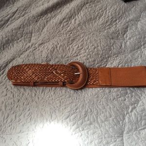 Brown elastic belt