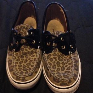 Cheetah print sperry's
