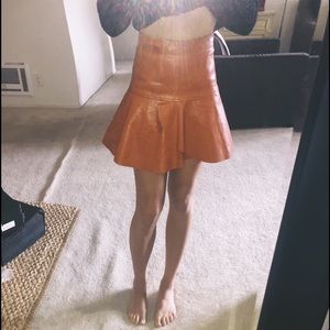 Leather skirt