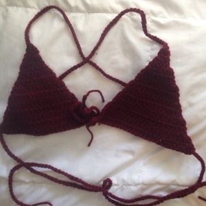 crochet bikini top
