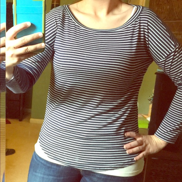 Long-Sleeve Striped Top