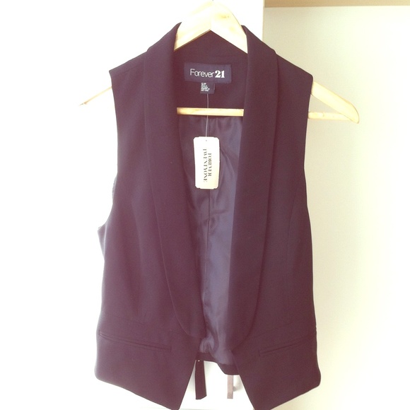 Forever 21 black vest new size S - Picture 1 of 1