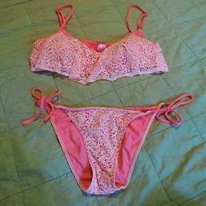 fuchsia pink bikini set