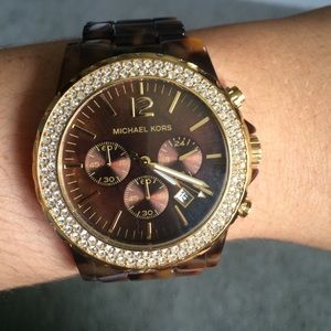 Michael kors tortoise brown Madison watch mk5557