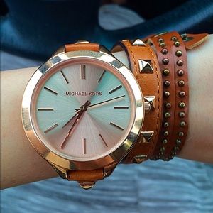 Michael Kors Studded Wrap Watch