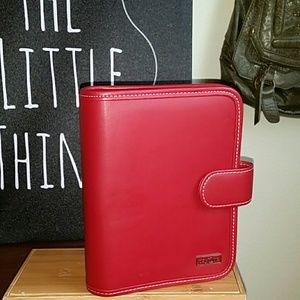 ♥️HP♥️Day One by Franklin Covey red planner binder