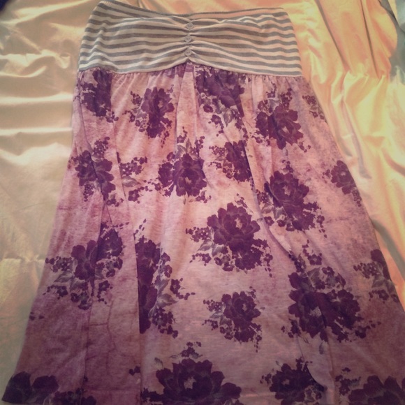 Strapless summer dress