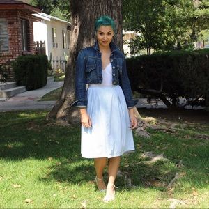 DKNY cropped denim jacket