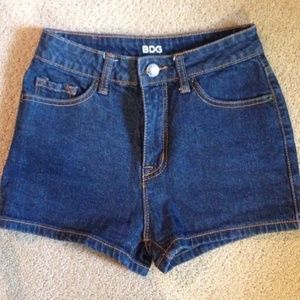 Bdg dark wash shorts