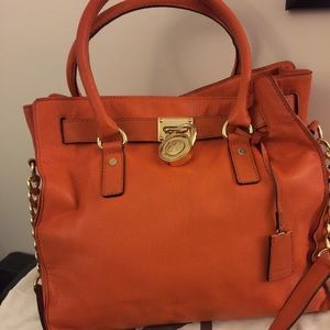 Michael Kors Orange Hamilton Tote