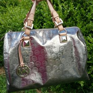 SOLD IN BUNDLE Michael Kors Silver Grayson Bag
