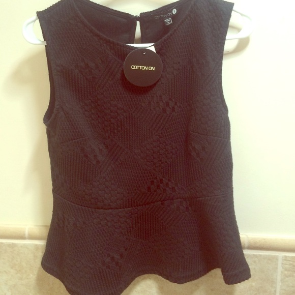 Black tank top