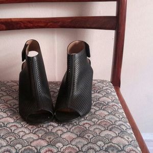 Cutout booties with heels