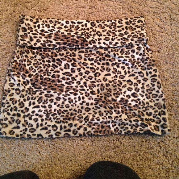 High waisted cheetah print skirt - Picture 3 of 3