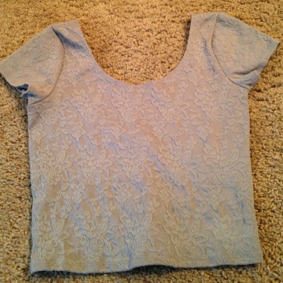 Grey Crop Top - Picture 1 of 4