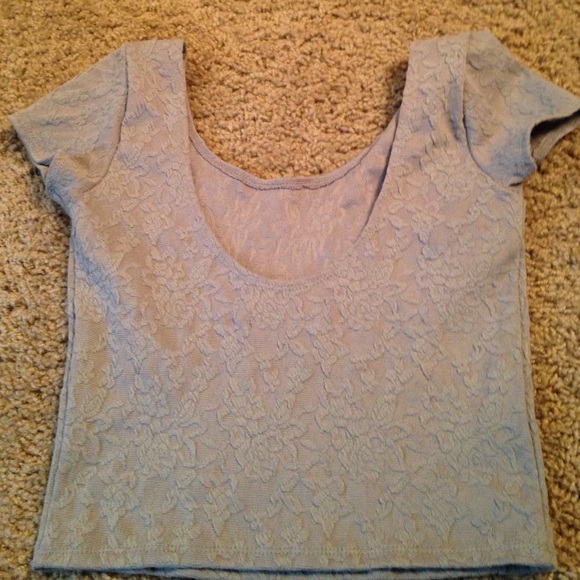 Grey Crop Top - Picture 2 of 4