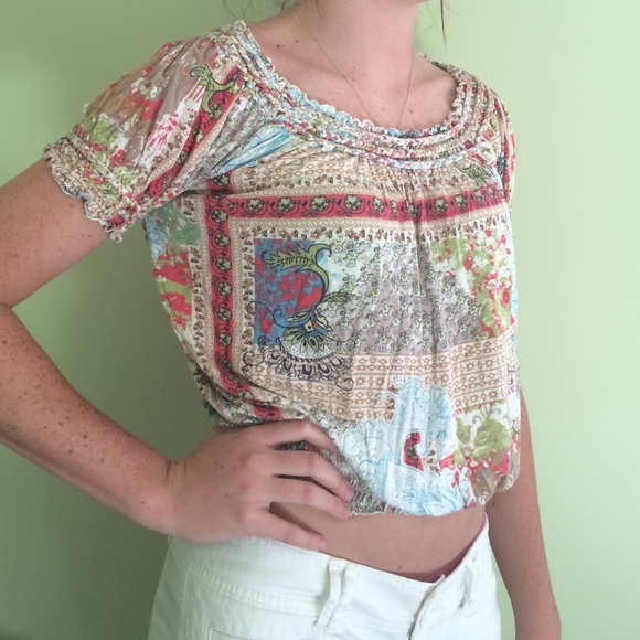 Bohemian print top