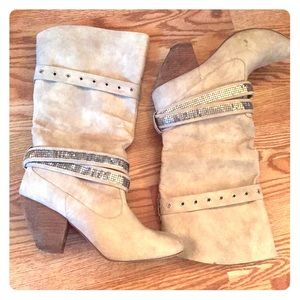 Buckle Heel Boots
