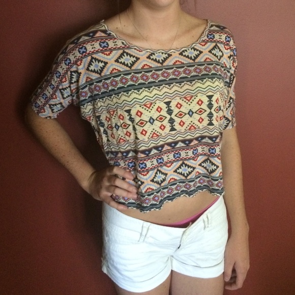 Tribal crop top