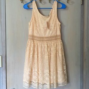 Lace tank dress