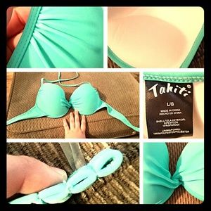 Tiffany blue bikini top