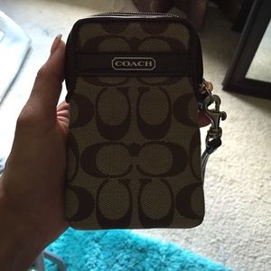 Coach small card and phone holder