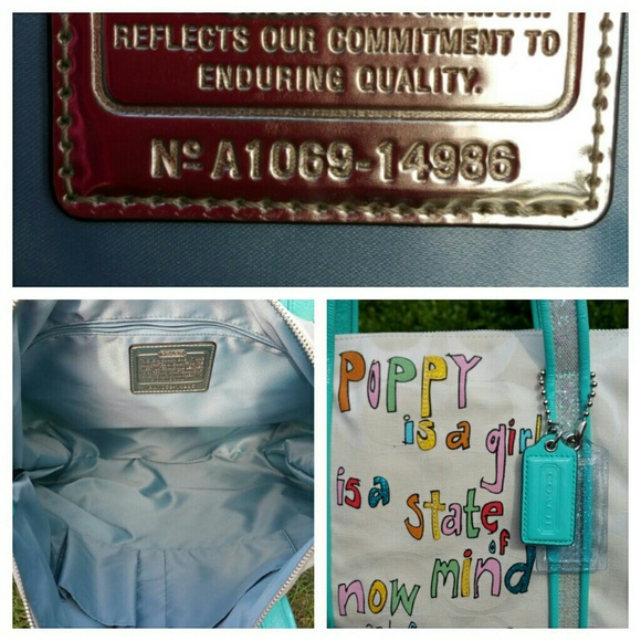 SOLD IN BUNDLE Coach Poppy Signature Sparkle Glam - Picture 4 of 4