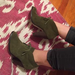 Seychelles olive green booties