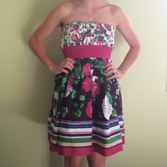 Floral/Stripe Sundress