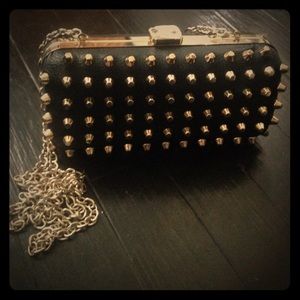 Black and Gold-studded Purse