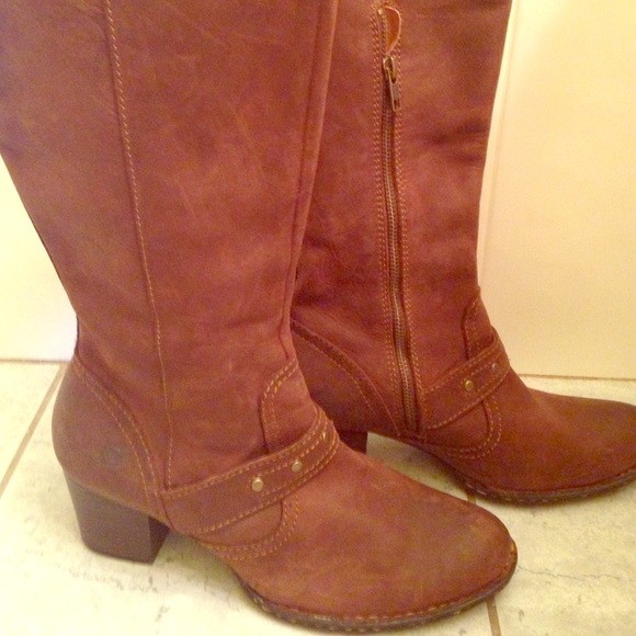 Born cowboy inspired mini heel boots