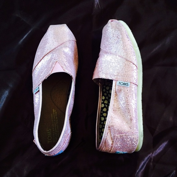 Pink Sparkly TOMS