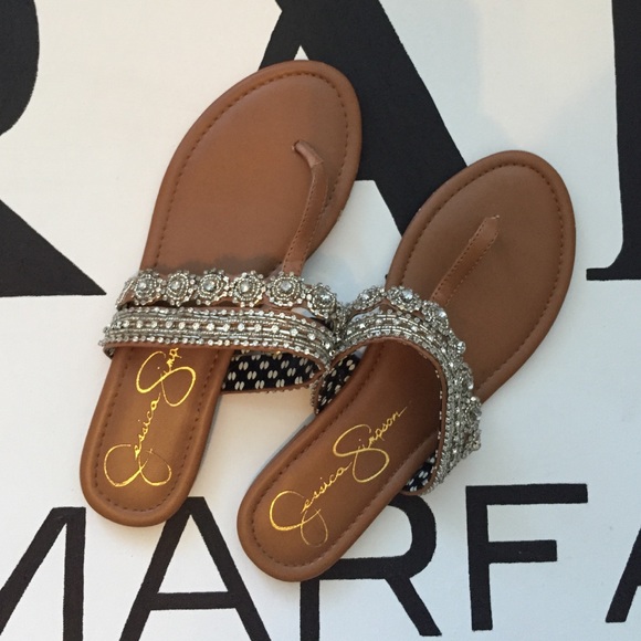 Jessica Simpson embellished sandals