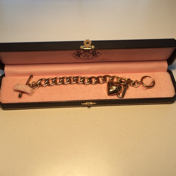 Juicy couture gold charm bracelet
