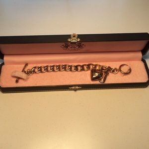 Juicy couture gold charm bracelet