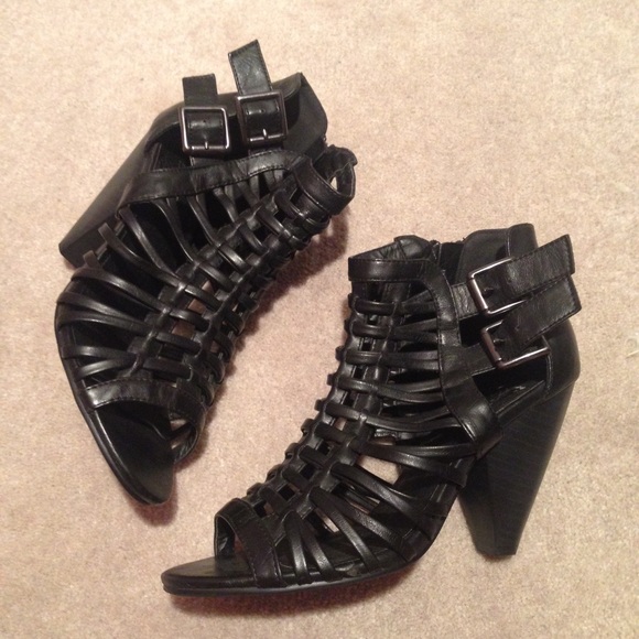 Barely Used Strap Heels - Picture 2 of 4