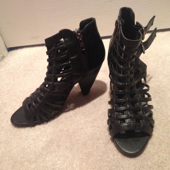 Barely Used Strap Heels - Picture 3 of 4