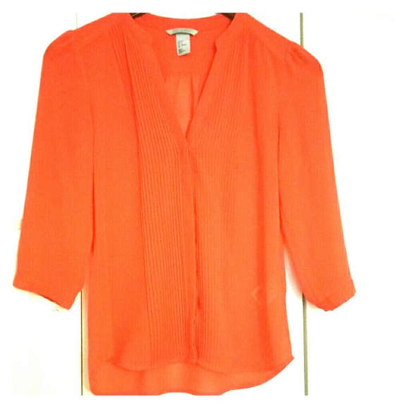 Orange blouse