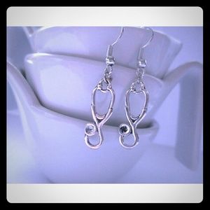 Nurse Stethoscope Dangle Earrings