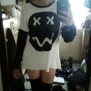 Oversized Smiley Sweater