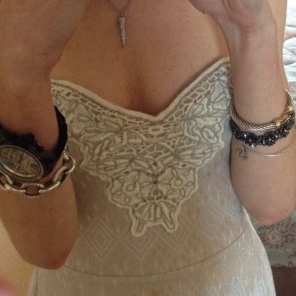 ⬇️Free People Lace+crochet+studded dress FINAL - Picture 2 of 4