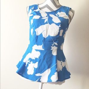 🆕 [New York & Co] Floral Peplum Top