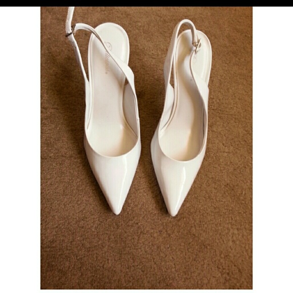 White Classy Pointed Heels